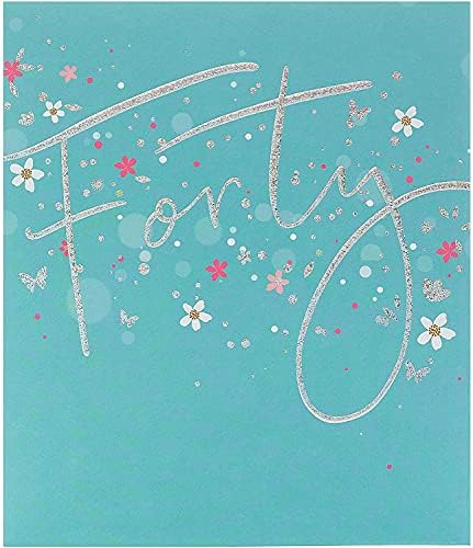 UK Greetings Birthday Card For Her/Friend With Envelope - Beautiful Design With Floral Hoop - View #7