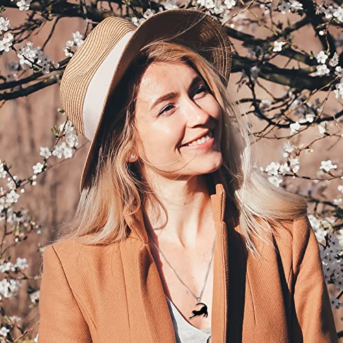 Cat Necklace 925 Sterling Silver Black Cat Pendant Father’s Day Gifts Cat Necklaces For Women Girls Cat Fine Jewelry Cat Themed Cat Jewelry For Cat Lovers Animal Moon Necklace Cute Cat Lady Necklace Daint Outline Of A Cat Necklace Delicate Pretty Cat Necklace Magic Cat Necklace Unique For Women Wicca Pyewacket Pagan Witch Protection Amulet #TOP5