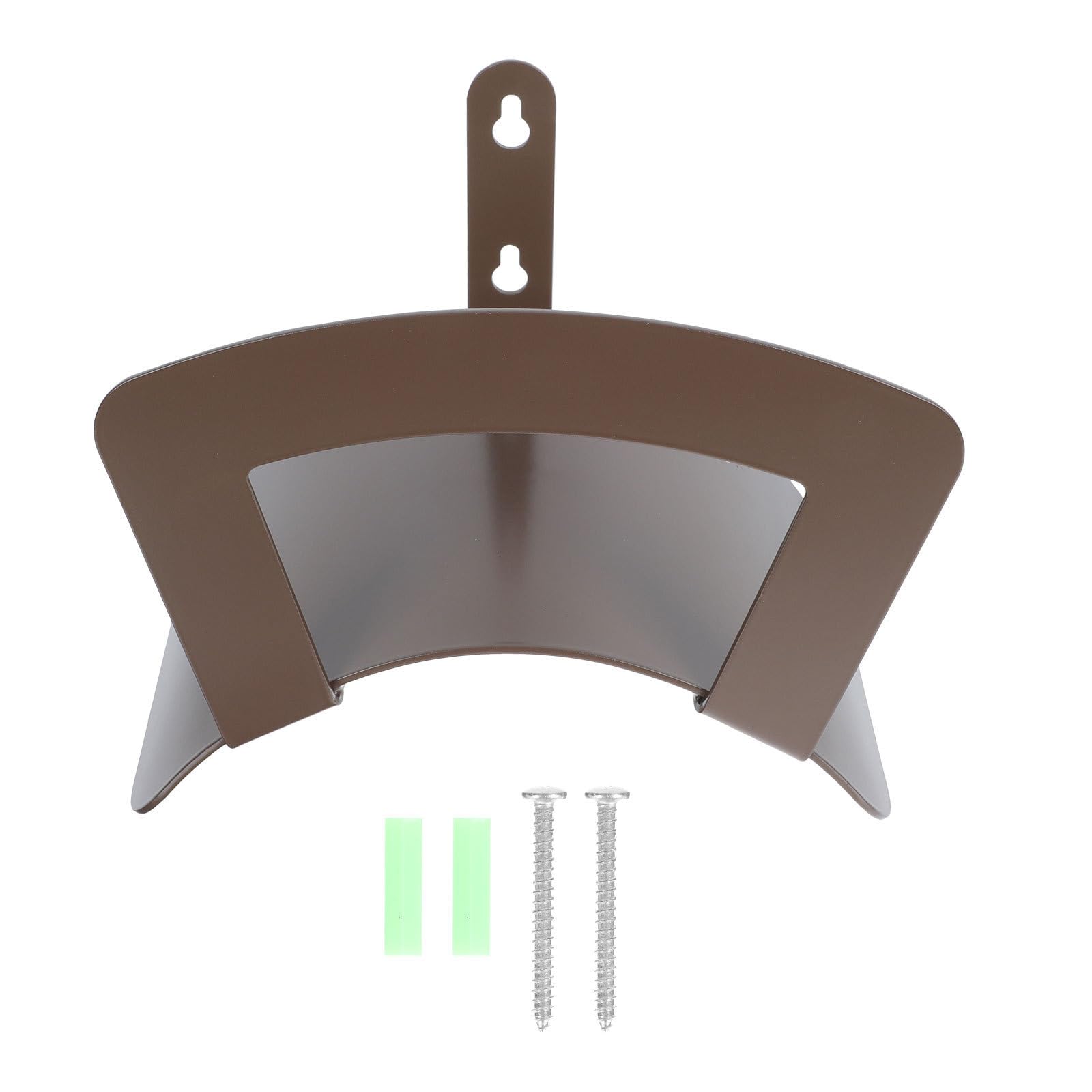 Soporte de Manguera de Hierro para Jardín, Colgador Marrón Resistente