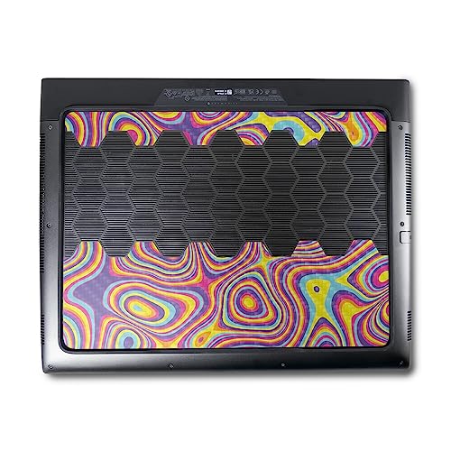Image of MightySkins Carbon Fiber Skin Compatible with Alienware M18 R1 (2023) Full Wrap Kit - Gobstopper | Protective, Durable Textured Carbon Fiber Finish | Easy to Apply & Change Styles | Made in The USA