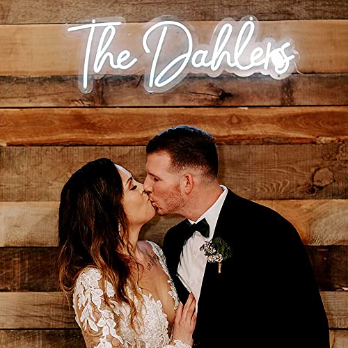 HAJAE Custom Neon Signs Neon Lights Wall Decoration Personalized Led Neon Signs for Bedroom Wedding Birthday Party Bar Logo