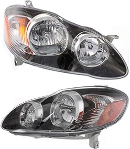 For Toyota Corolla 2005-2008 Headlight Assembly S 2005-2008XRS 2005-2006 Pair Driver and Passenger Side | TO2502154 | TO2503154 | 81150-02360
