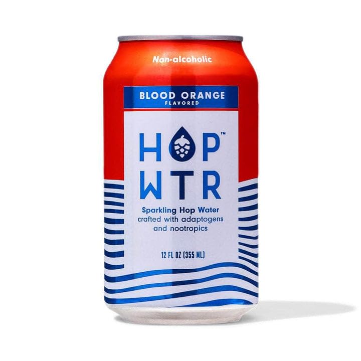 Hop Water Blood Orange 6-Pack 72 fl oz (Pack of 4)