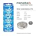 Renata 376 SR626W Batteries - 1.55V Silver Oxide 376 Watch Battery (2 Count)