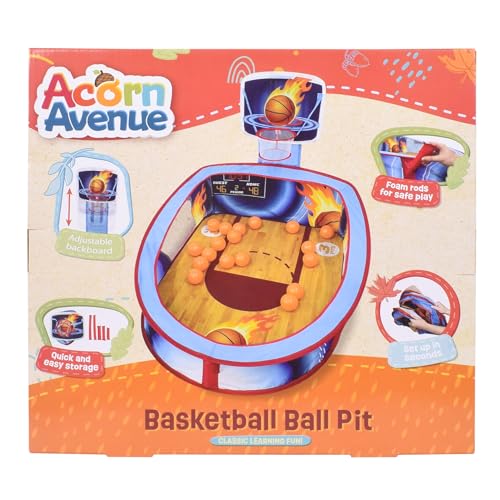 Large Basketball Sport Pop Up Ball Tent with Basketball Hoop and 20 Soft Balls for Toddler Kids - image 7