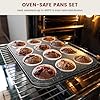 Terlulu 10-Piece Baking Pans Set, Bakeware Sets Nonstick, Baking Set for Oven Cooking, Stackable Carbon Steel Set Include Cookie Sheets, Muffin Pan, Cake Pan, Pizza Pan, Loaf Pan, Roasting Pan, Black #3
