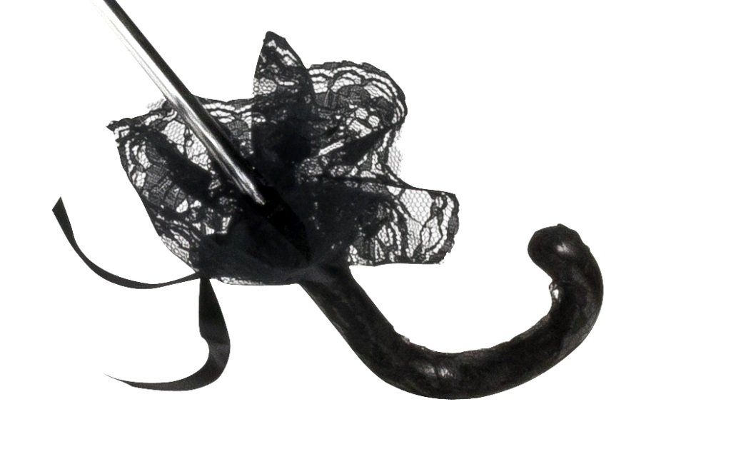 VON LILIENFELD® Ombrelle Mariée Femme Accessoire Petit Malisa Noir