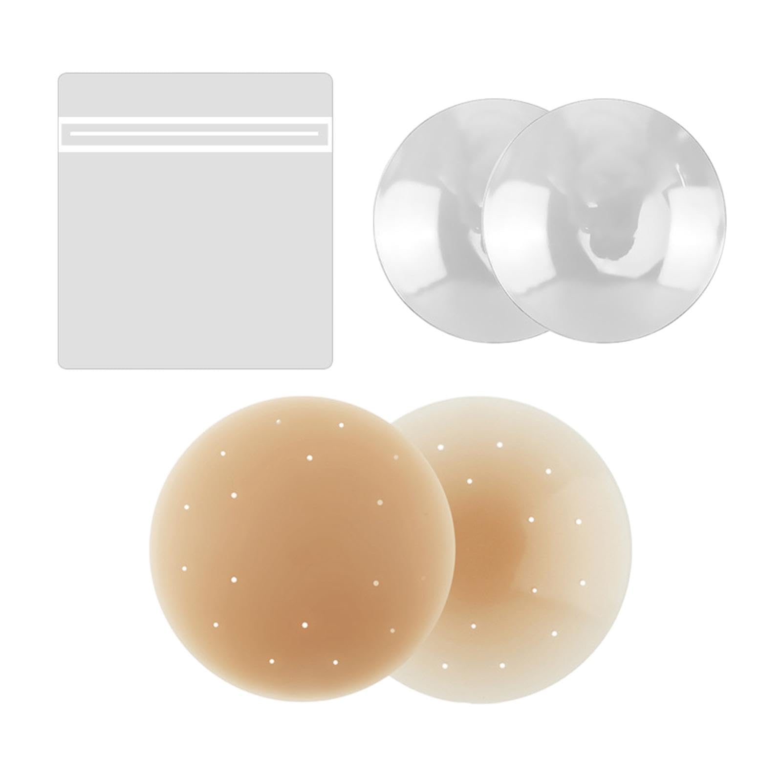 ZOOMELLA Chest Cover for Women Thin Comfortable Sticky Chest Petals Silicone Petals Dark Beige 10cm-picture-42