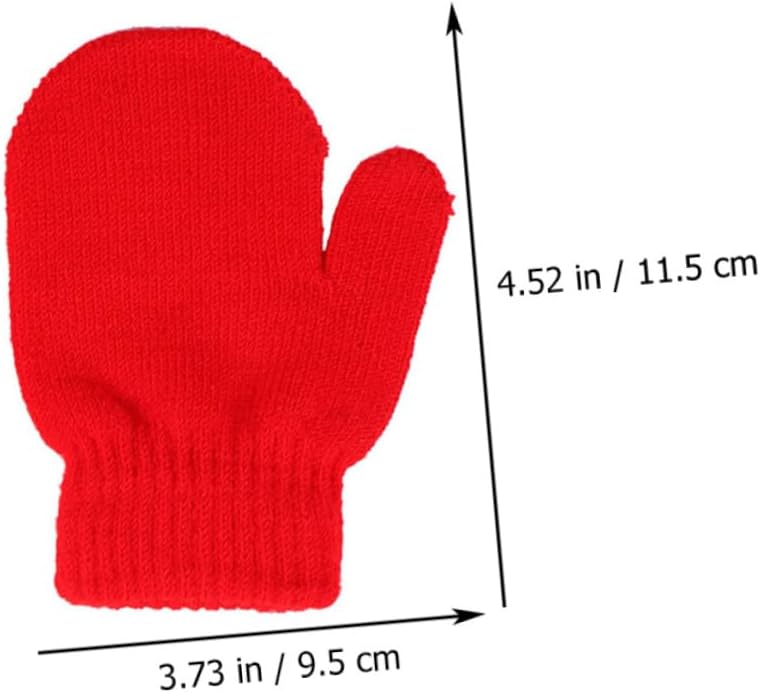 GALPADA 15pairs Unisex Boys and Girls's Gloves Full Finger Winter Mittens Soft Knitted Warm and Comfortable for Boys and Girls