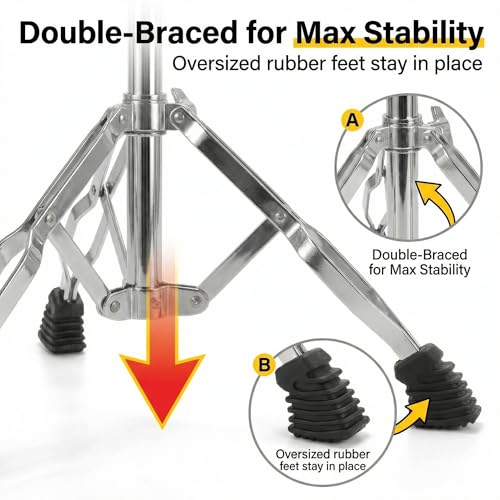 MoResolune Snare Drum Stand Fits 12-14 Inch Snare Drums & Practice Pads by MoResolune - Image 6