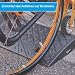 cartrend Bordsteinrampen 2er-Set, tragbar, Rollstuhlrampe für Auto, Motorrad, Rollstuhl, Rollator, schwarz
