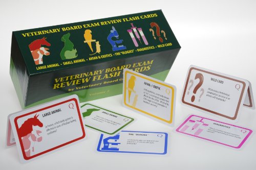Veterinary Board Exam Review Flash Cards, Volume 2 1926697030 Book Cover