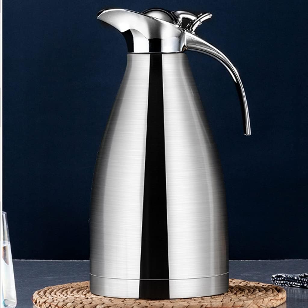 Thermal Hot Water Jug Stainless Steel Vacuum Bottle Layer Insulation Cafe Tea Kettle Pot