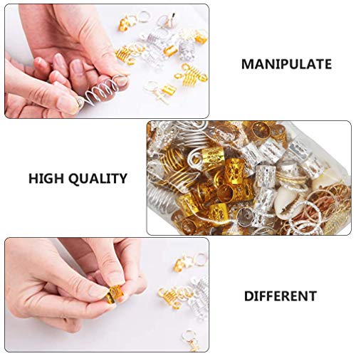 210 Unidades grampo de cabelo dreadlock anéis de banda feminina grampos de cabelo femininos decoraçã