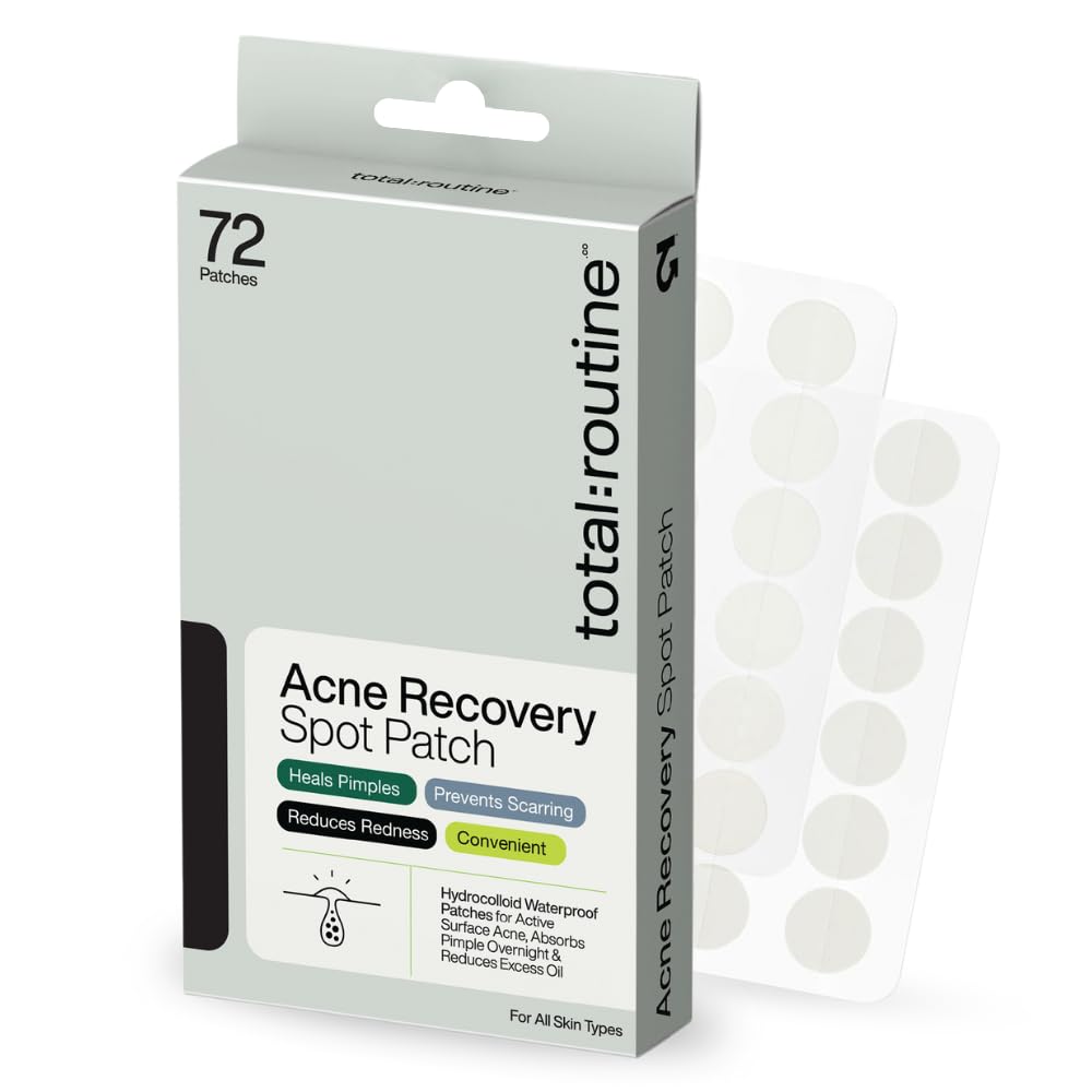 Acne Recovery Patch | Pack of 72 Hydrocolloid Waterproof Pimple Patches | For Active Surface Acne | Reduces Acne, Pimples & Excess Oil Overnight | Invisible, Blemish Spot