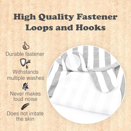 Image of Baby Swaddle Blankets for Boys and Girls | 3-6 Month | 3 Set of Adjustable Swaddle Wraps with Fastener Straps | Breathable Ultra Soft Cotton