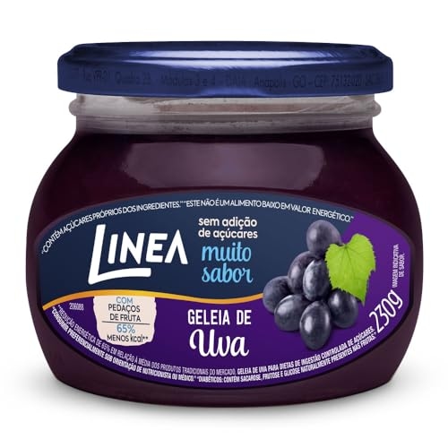 Linea Geleia de Uva 230g (Sem Adição de Açúcar) Linea Geleia de Uva 230g (Sem Adição de Açúcar)