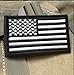 American Flag,Black White,USA Biker Shoulder 3x2 inches Embroidered Iron on Patch Motocycle patches