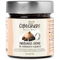 Schwarzer Knoblauch Paste Bio - 200g. Knoblauchpaste aus Schwarzer Knoblauch Fermentiert Reich an Mineralsalzen Energetisierend und Antioxidativ. Fermentierter Knoblauch. Organic Black Garlic Paste.