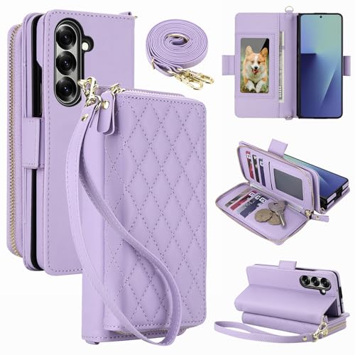 For Galaxy Z Fold 6�P�[�X�蒠�^���z�^���{��docomo SC-55E au SCG28�Ή����|�� ��|�� �΂߂��� �V�����_�[ RFID�u���b�L���O�t�@�X�i�[�݌v/���� �R�C�����[�X�^���h�@�\ ���@�\�X�}�z �P�[�X�yMYH�z�M�����N�V