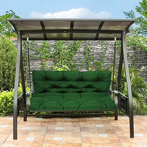 Coussin pour banc de jardin vert 3 places imperméable