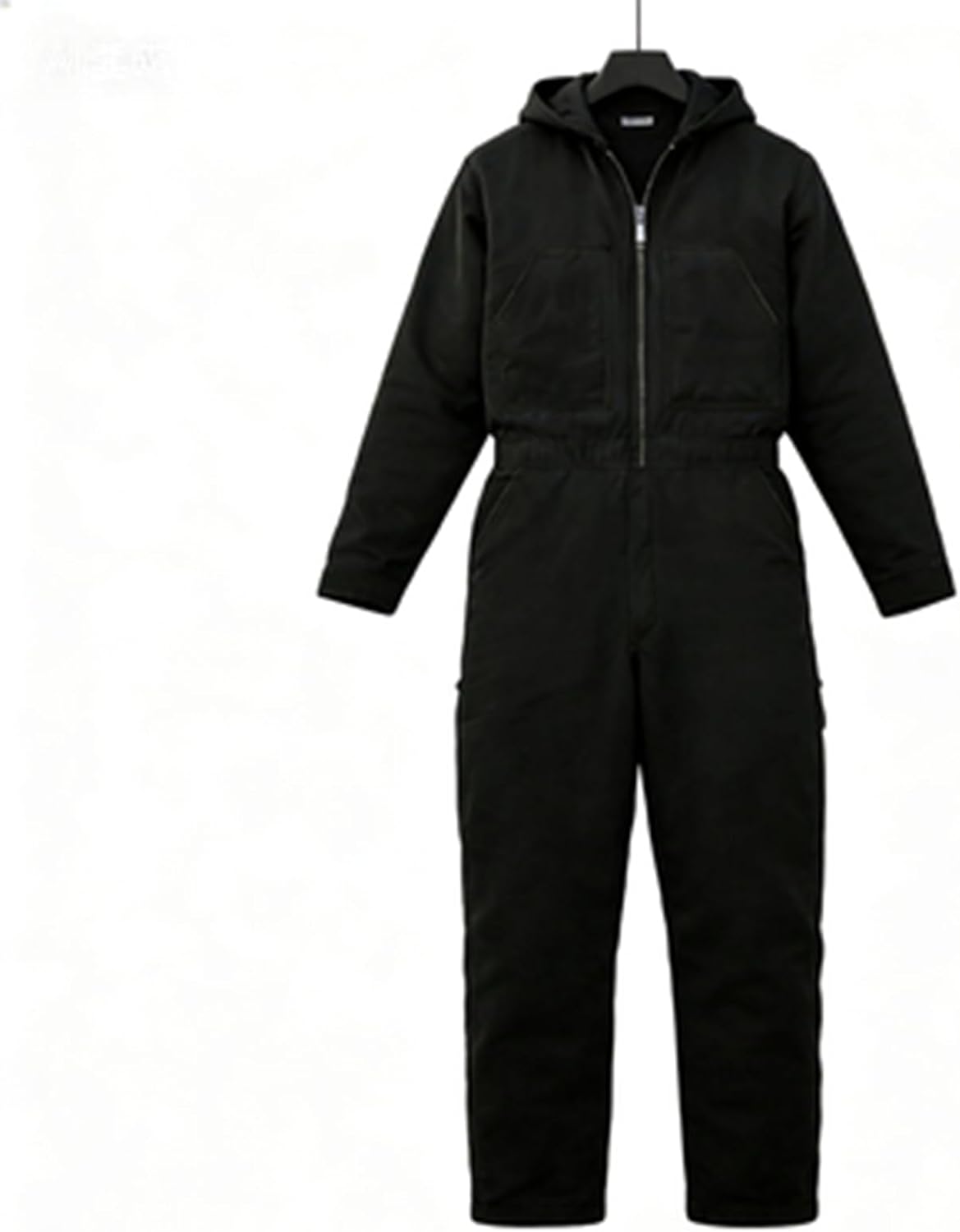 Overalls for Men Work - Warm Hooded Work Jumpsuit with Zipper Front Heavy Duty Industrial Uniform Fit for Winter Construction
