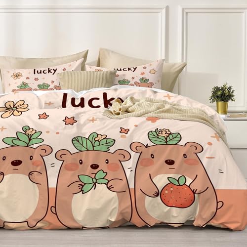 Housse de couette capybara avec fermeture éclair pour changer de lit sans effort - 4