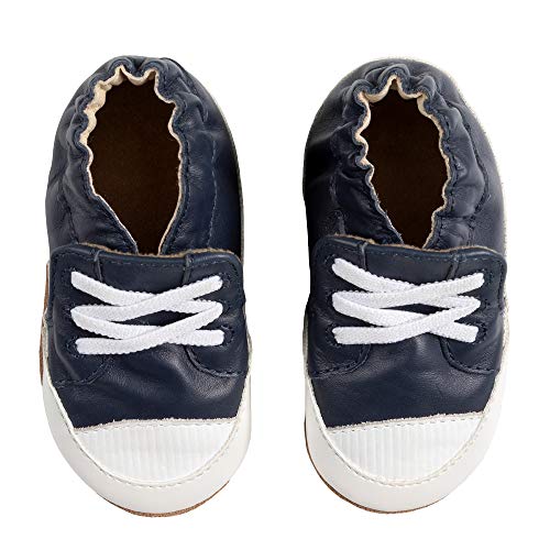 Robeez Baby Boy's Corey Soft Sole (Infant/Toddler) Navy 6-12 Months (US 2.5 Infant - 4 Toddler) M