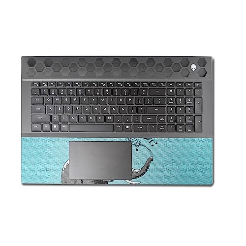 Image of MightySkins Carbon Fiber Skin Compatible with Alienware M18 R1 (2023) Full Wrap Kit - Musical Elephant | Protective, Durable Textured Carbon Fiber Finish | Easy to Apply | Made in The USA