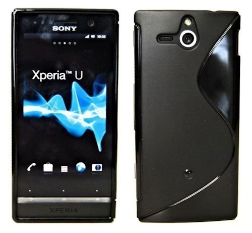 s line TPU Protective Case For Sony Xperia U ST25i silicone case black Energmix