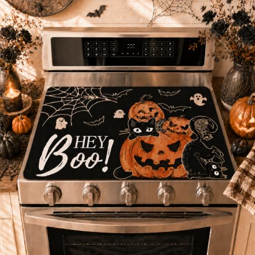 Image of Pumpkin Stove Top Cover for Electric Stove, 28x20 inch
