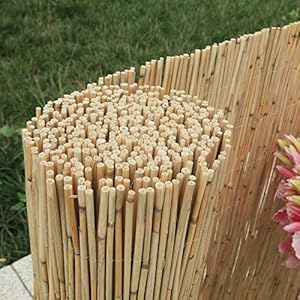 Enjoy-Quality rietmatten rietmatten – inkijkbescherming of decoratie voor tuin balkon hek 600 x 120 cm naturel