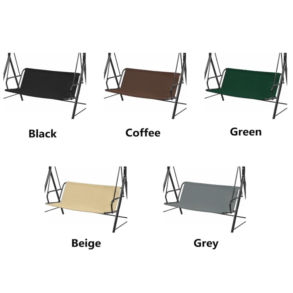 Housse De Siège De Rechange Pour Balançoire De Jardin, 158x54x54cm Tissu 600D Oxford De Rechange Pour Balancelle Chaise Extérieur 2 3 Places, Durable(Gray-white stripes,168x56x56cm)