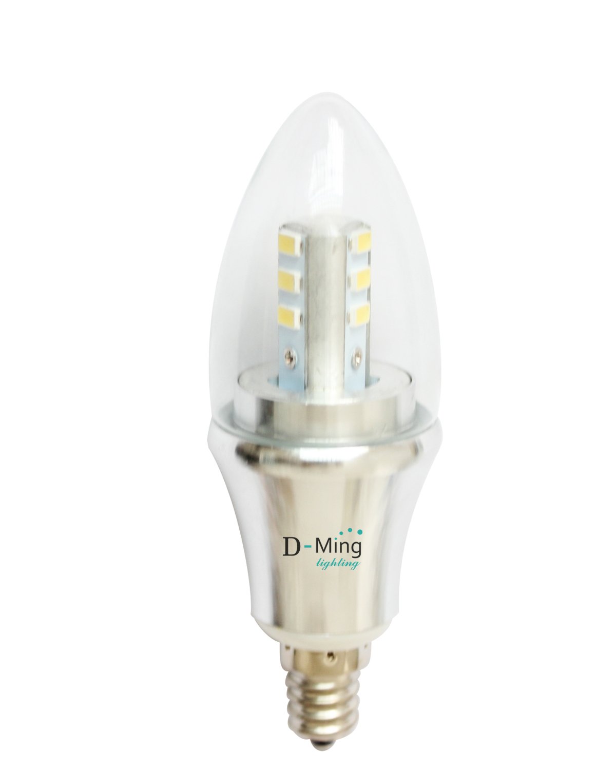 DMingLighting E12 LED Light Bulb Lamp 6w Warm White Bullet Top