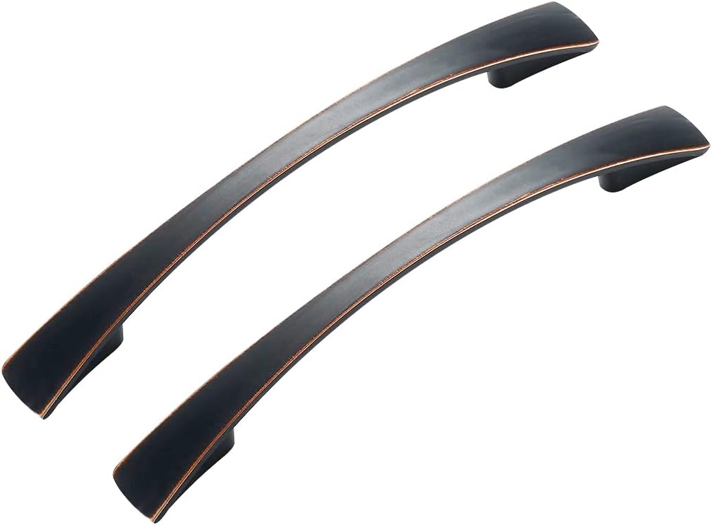 5" (3 3/4" CC) Oil Rubbed Bronze Pull Kitchen Cabinet Handle Dresser Drawer Hardware, 96mm (3 3/4") Hole Centers, 04ORB96, 25 Pack