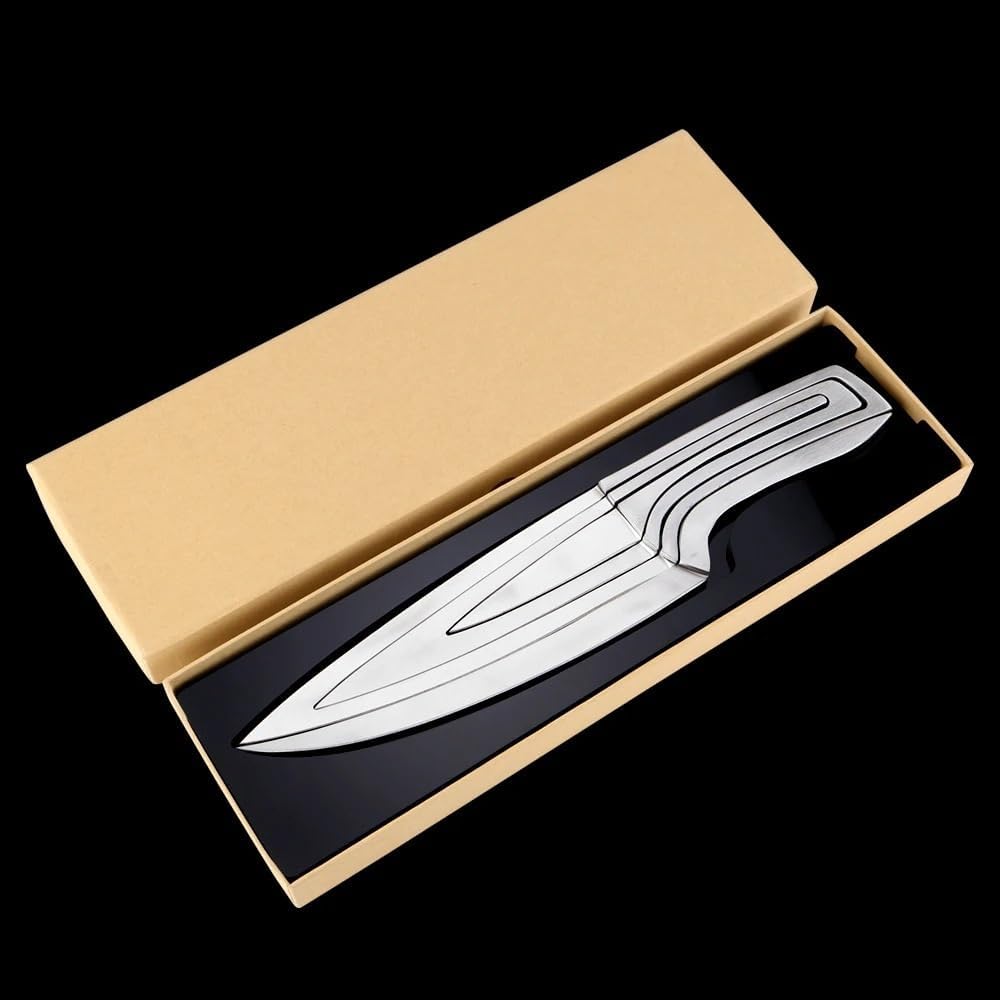 DAXXIN Kitchen Knife Sets, 4PCS Multi Kitchen knives Stainless steel Cascading knife combination Sets Chef knife peeler Boning Cleaver Utility Knives, ZJH6868