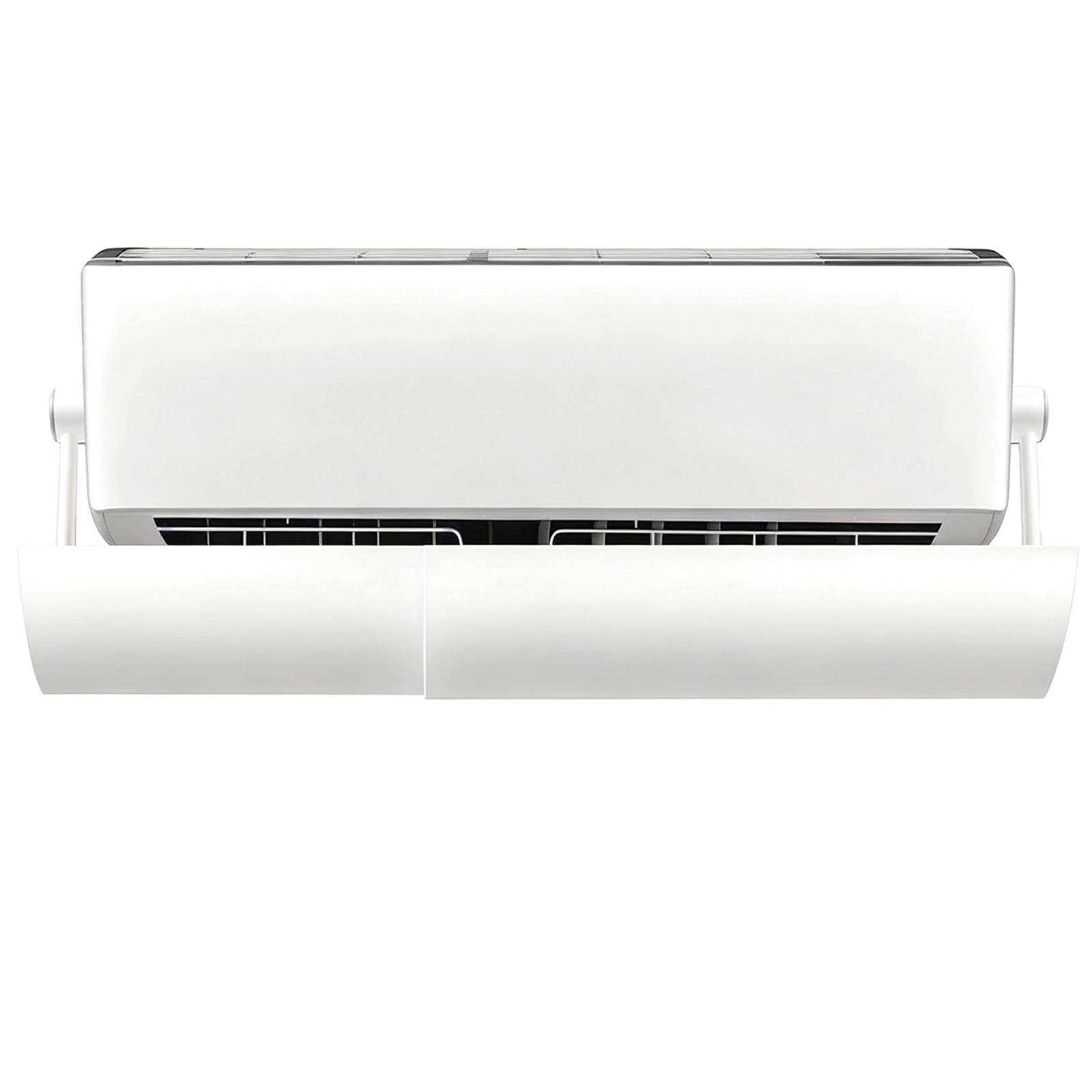 Deflettore Climatizzatore, ABS 58-104cm Estensibile, Rotazione 180° | Deviatore Aria Regolabile, Supporto 15kg, Montaggio Adesivo per Sistemi Split Parete