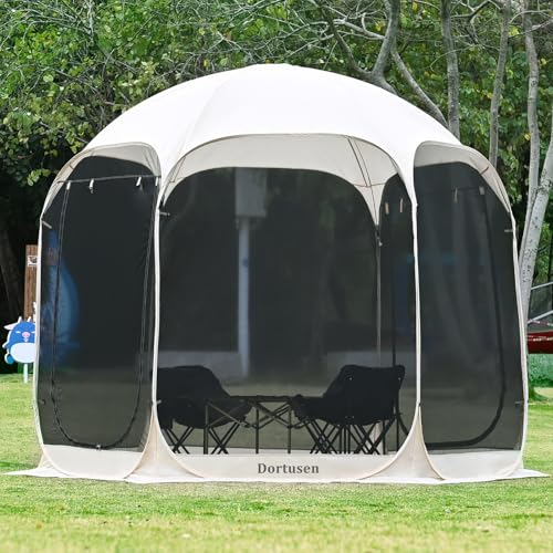 Tenda da Spiaggia Portatile,Tenda da Sole per Mare,Parasole Pop Up,Grande per Campeggio e Picnic,Gazebo Pieghevole da Giardino 3x3 M,Mercato Tenda Pop up (Beige, B:3x3m)