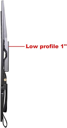 Miniatura 4 de VideoSecu soporte de pared para televisores ultradelgados, ideal para la mayoría de los televisores con pantalla LCD, LED, plasma, de 27 a 47