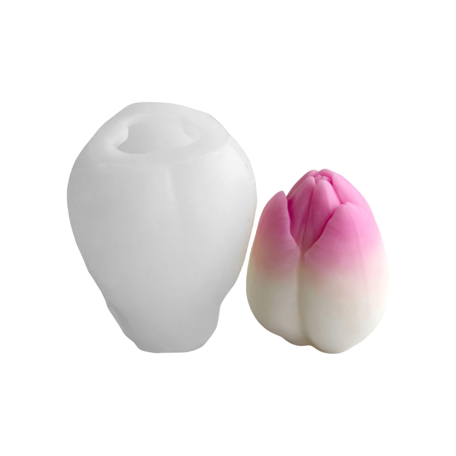 Xjdzineq Tulips Molds Castings Flowers Silicone Epoxy Resin Ornament Plasters Soap Silicone Flowers
