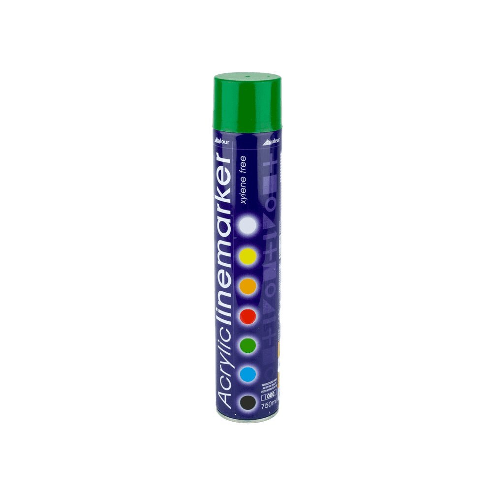 Acrylic Linemarker Spray Paint - Line Marking Paint - 750ml Can Green