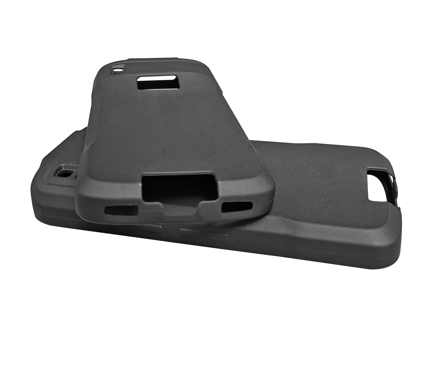 Protective Case for Zebra TC22 TC27 Scanner, Black TPU Rubber, Fall-Resistant, 3 Pack — view 5