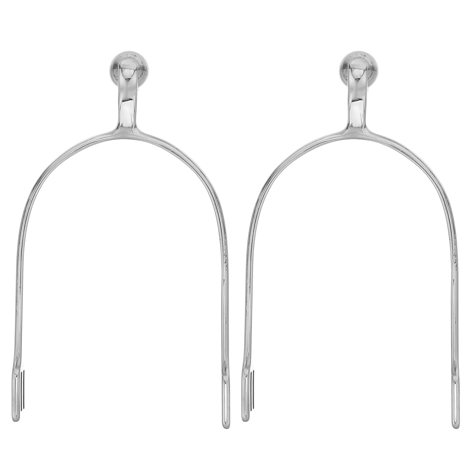 Éperons D'équitation en Acier Inoxydable avec Boule Roulante, Paire pour Hommes, Accessoires Équestres Professionnels, Compatibles Bottes Western, Randonnée et Compétition