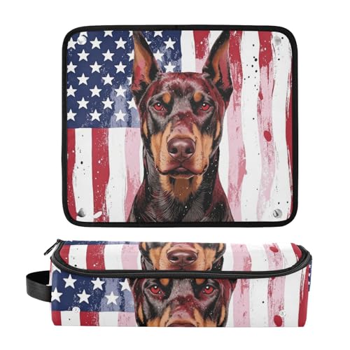 Bolsa para herramientas de cabello para mujeres con tapete resistente al calor y accesorios removibles para planchas de pelo, rizadores, y estilizadores miniatura 3
