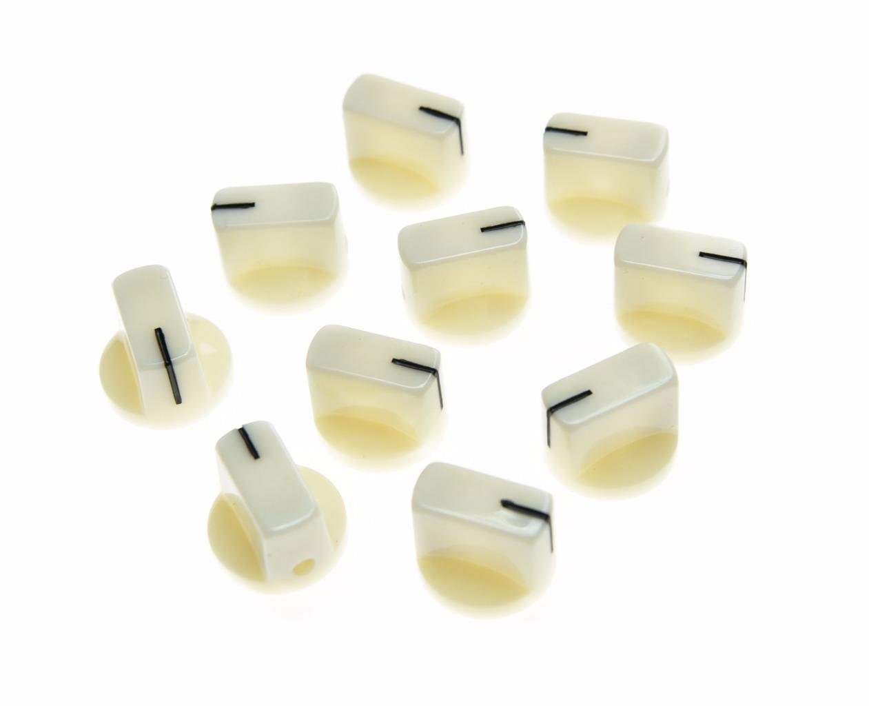 Boutons de pédale d'ampli blancs à vis Dopro pour un contrôle précis du volume de guitare