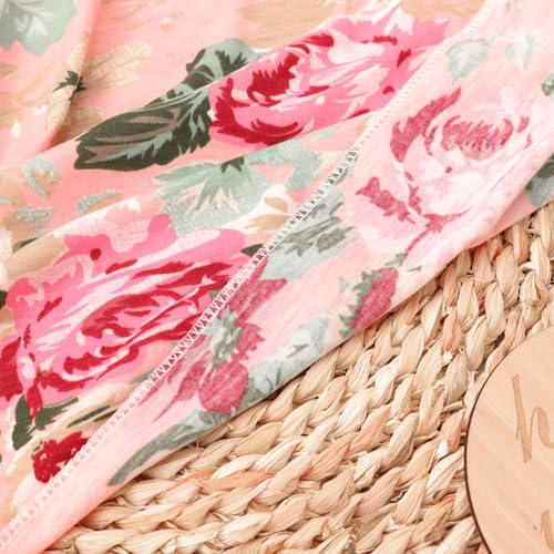 Image of AQOKKA Baby Swaddle Blankets with Bow Hat Headband Set Infant Receiving Blankets Swaddles for Newborns Unisex Toddler Swaddle Wrap Sets for Baby Girls Boys Nursery Warm Shower Gift