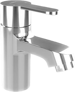 Cera F1015101 Steel Pillar Cock, Silver, Steel Finish