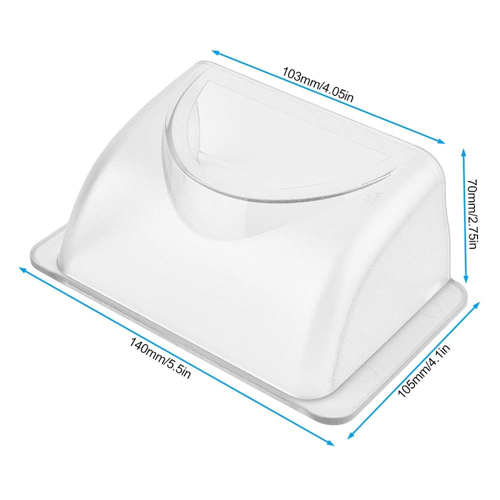 Cosiki Outdoor Electrical Outlet Cover, Plastic Sun Rain Cover Shell Doorbell Cover Outdoor Plug Cover Outdoor Outlet Covers Outlet Cover for Keypad Controller Rainproof Cover