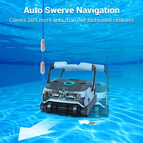 Refurbished Aiper Automatic Robotic Pool Cleaner With Ultra Triple Motors, Top Loading Filter Baskets&Wall Climbing Function, Ideal For In-Ground/Above Ground Pools Up To 50 Feet #TOP5