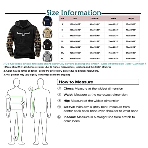 Big And Tall Shirts For Men, Long Sleeve T Shirt Mens Business Spring Vintage Loose Aztec T Shirts Polyester Soft Hooded Drawstring Sweatshirts Men Khaki #TOP4